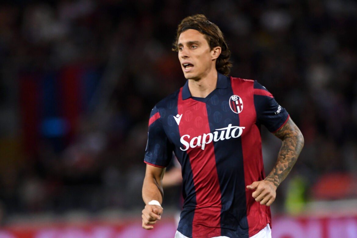 RICCARDO CALAFIORI, Serie A 2023-24, Bologna-Napoli 0-0, Azione, action single shot SERIE A 2023-24 BOLOGNA-NAPOLI 0-0
